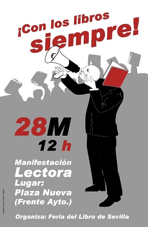 Imagen de la Manifestación lectora en la Feria del Libro de Sevilla 2017